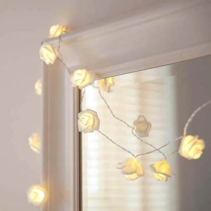 Guirlande de roses LED clignotante