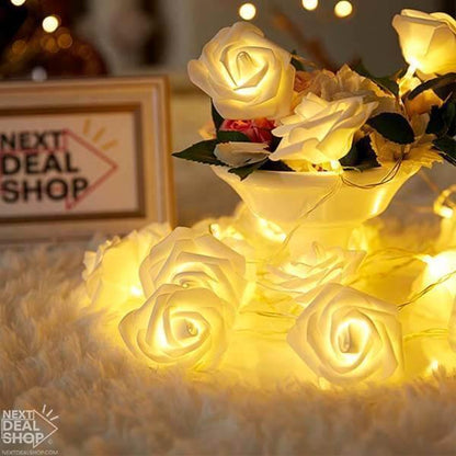 Guirlande de roses LED clignotante