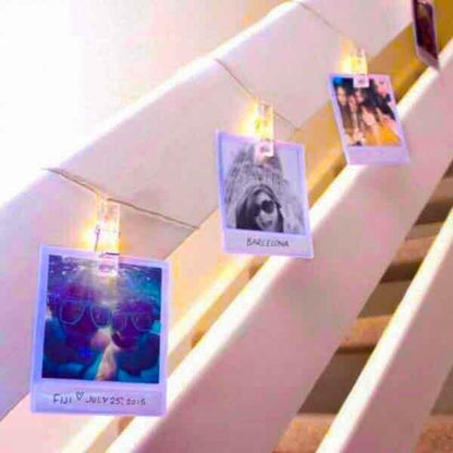 Guirlande lumineuse LED avec pinces pour photos